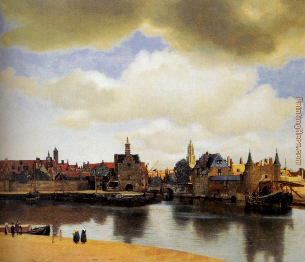 View Of Delft painting - Johannes Vermeer View Of Delft art painting